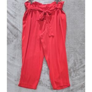 Boden Women's Red Tie-Waist Pants Size 16